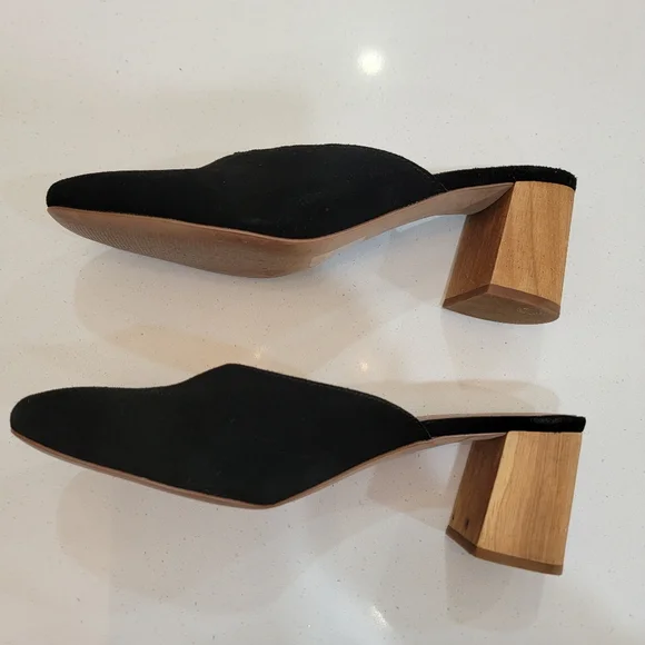 Madewell Suede Mules in Black – Size 9 - Picture 5 of 6